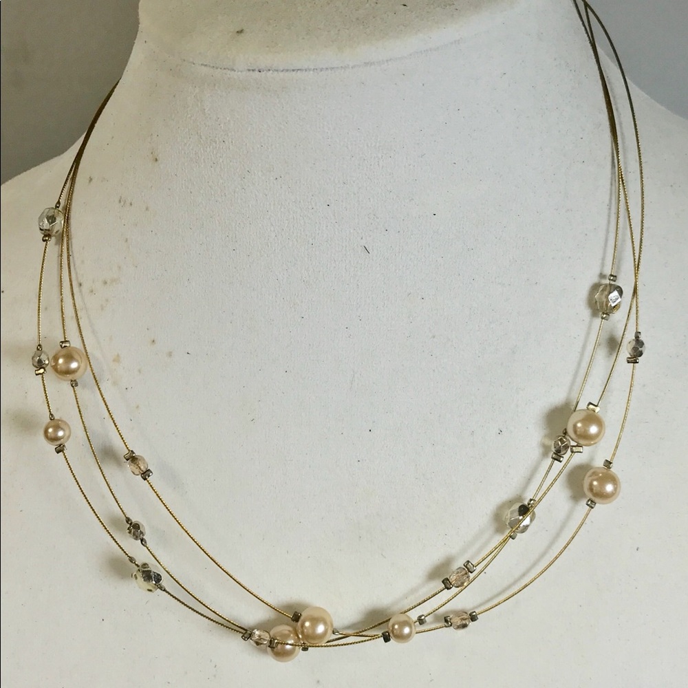 Delicate Faux Pearl 19” Necklace